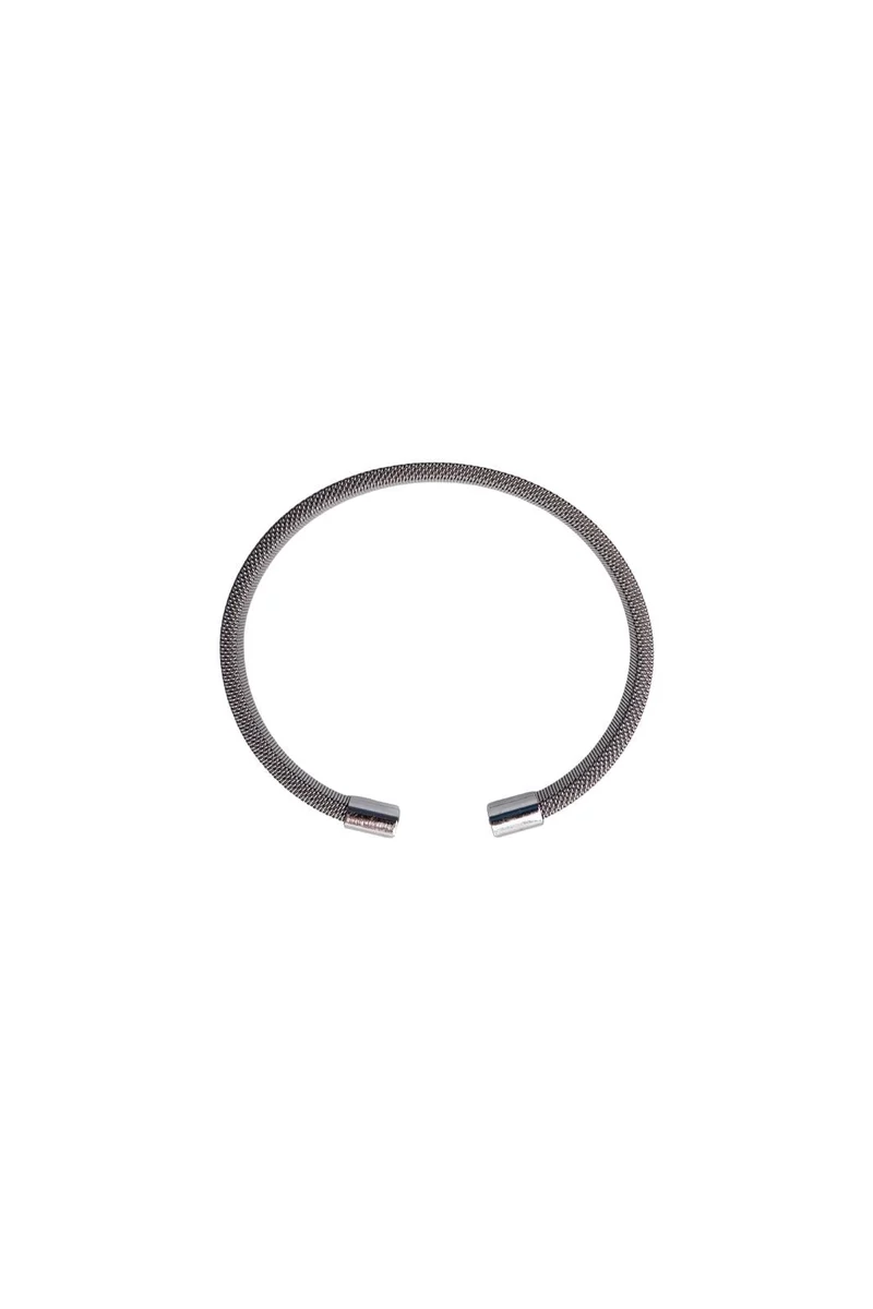 Black Colour - Bcjanet Bracelet 4429 - Silver Coloured