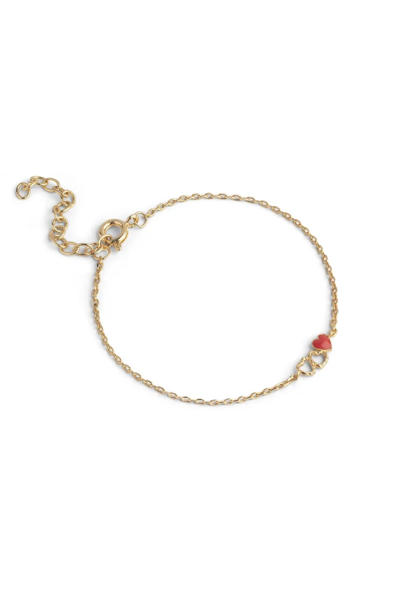 Enamel Copenhagen - Bracelet, Organic Unity B169gb - Red