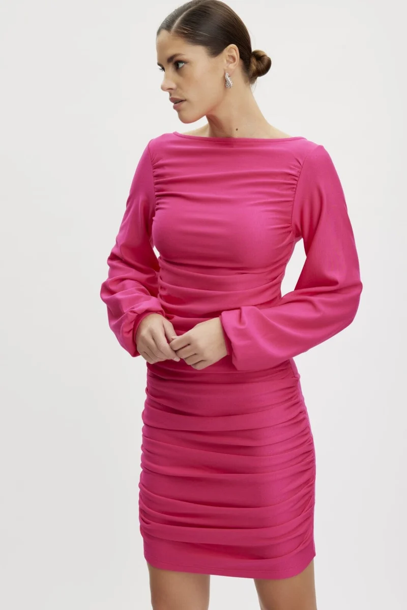 Gestuz - RifaGZ ls dress - Pink Peacock
