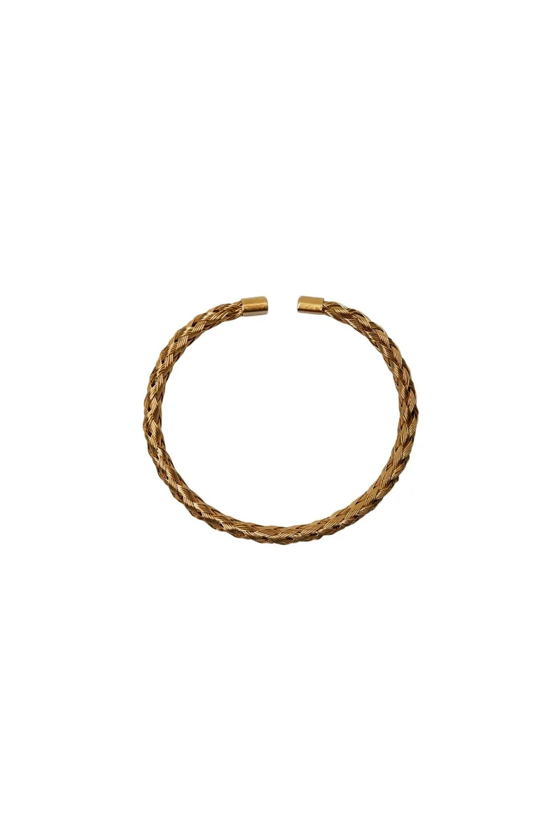 Black Colour - Bcelma Bracelet 4430 - Golden Coloured