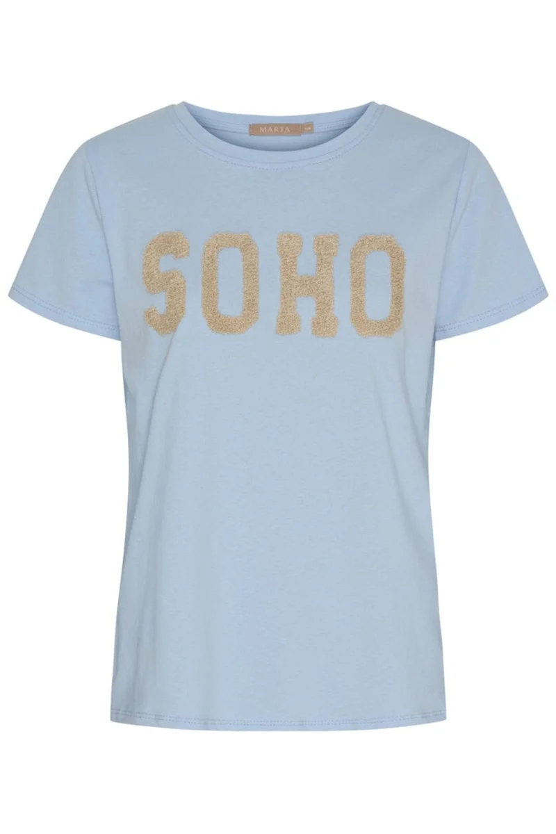 Marta Du Chateau - Mdcherdis Tee 84275 - Celeste Light/Beige