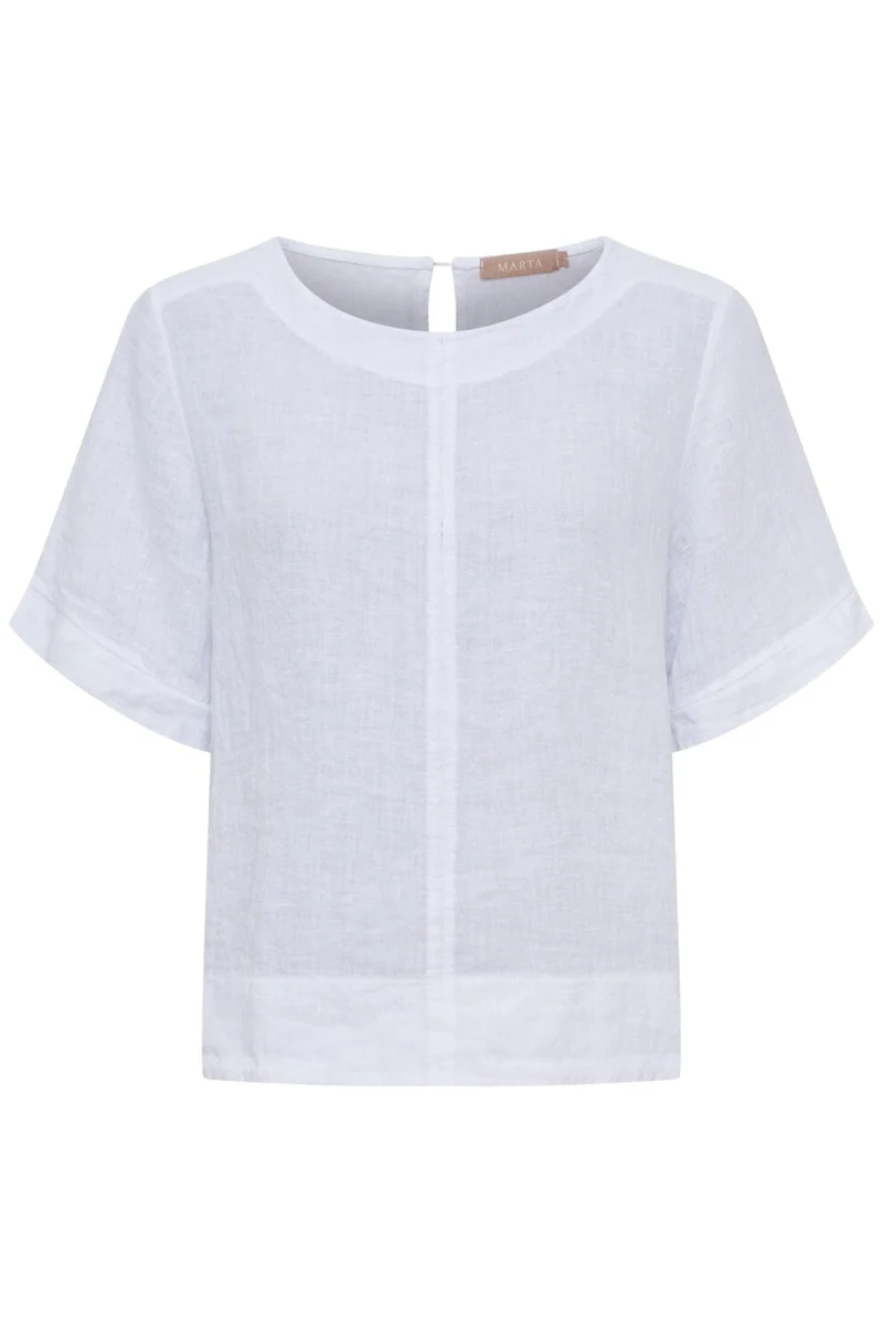 Marta Du Chateau - Mdcceyla Top TC268010 - Optical White