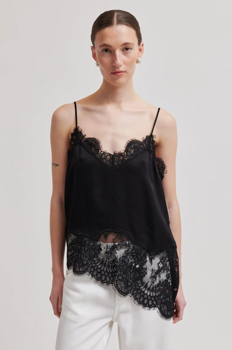 Second Female - Wilina Strap Top 60866 - 8001 Black