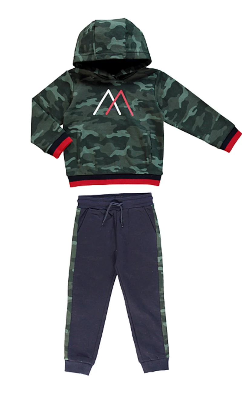 Mayoral Boys Black Camo Mountain Hiking Tracksuit