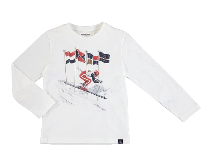 Mayoral Long Sleeve Skier Tee Shirt