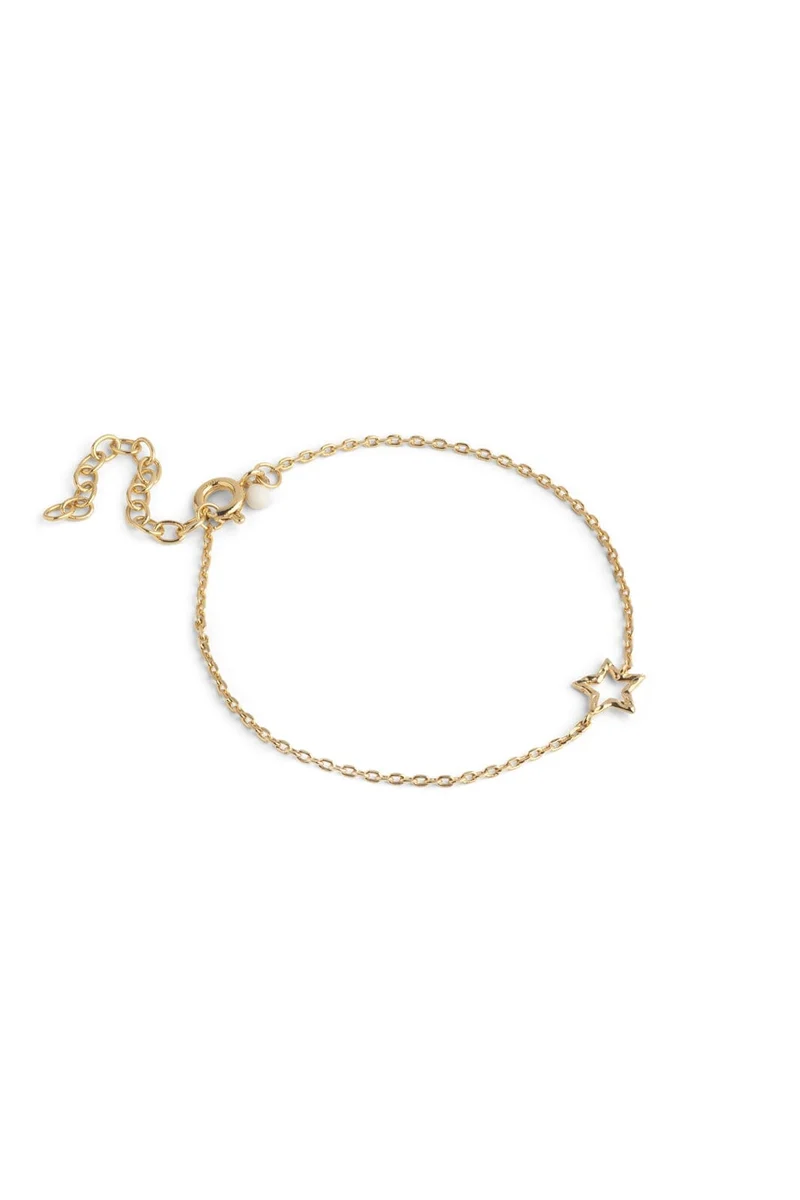 Enamel Copenhagen - Bracelet, Organic Star B168gb - Gold Plated