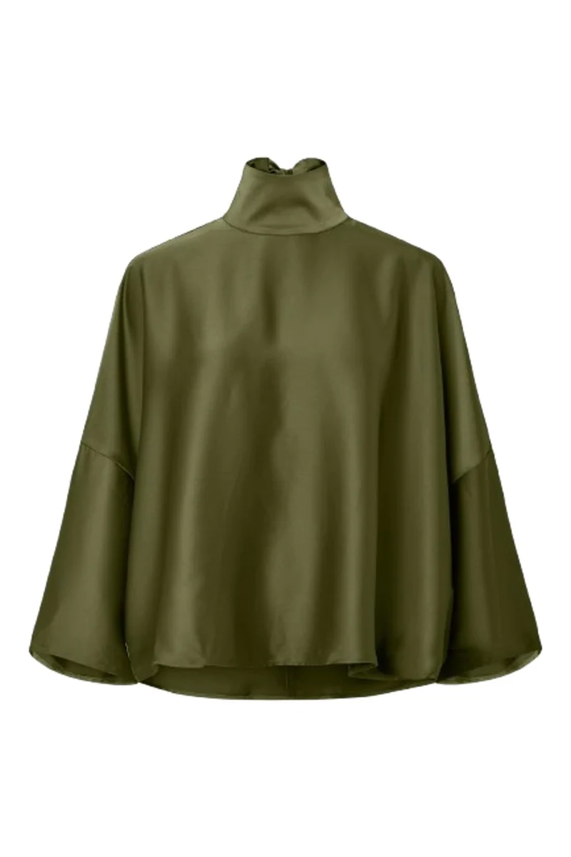 YAS - Yaspelana Ls Tie Top - 5092979 Sphagnum