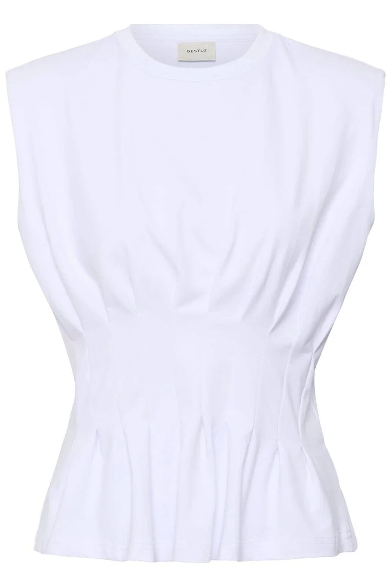 Gestuz - Gzinez Sl Tee 10911382 - 110601 - Bright White
