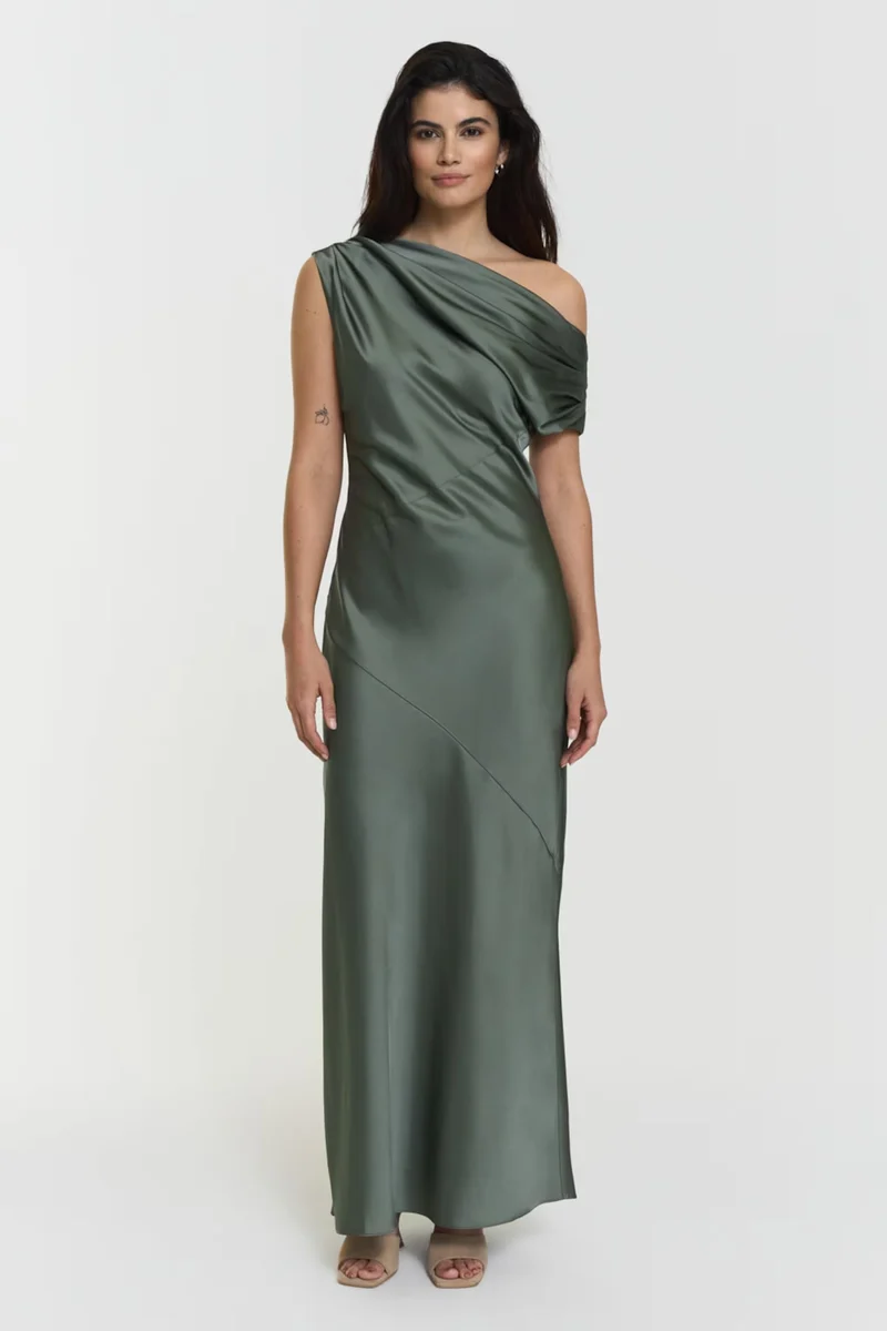 Twist & Tango - Ttvanessa Satin Dress - Agave Green