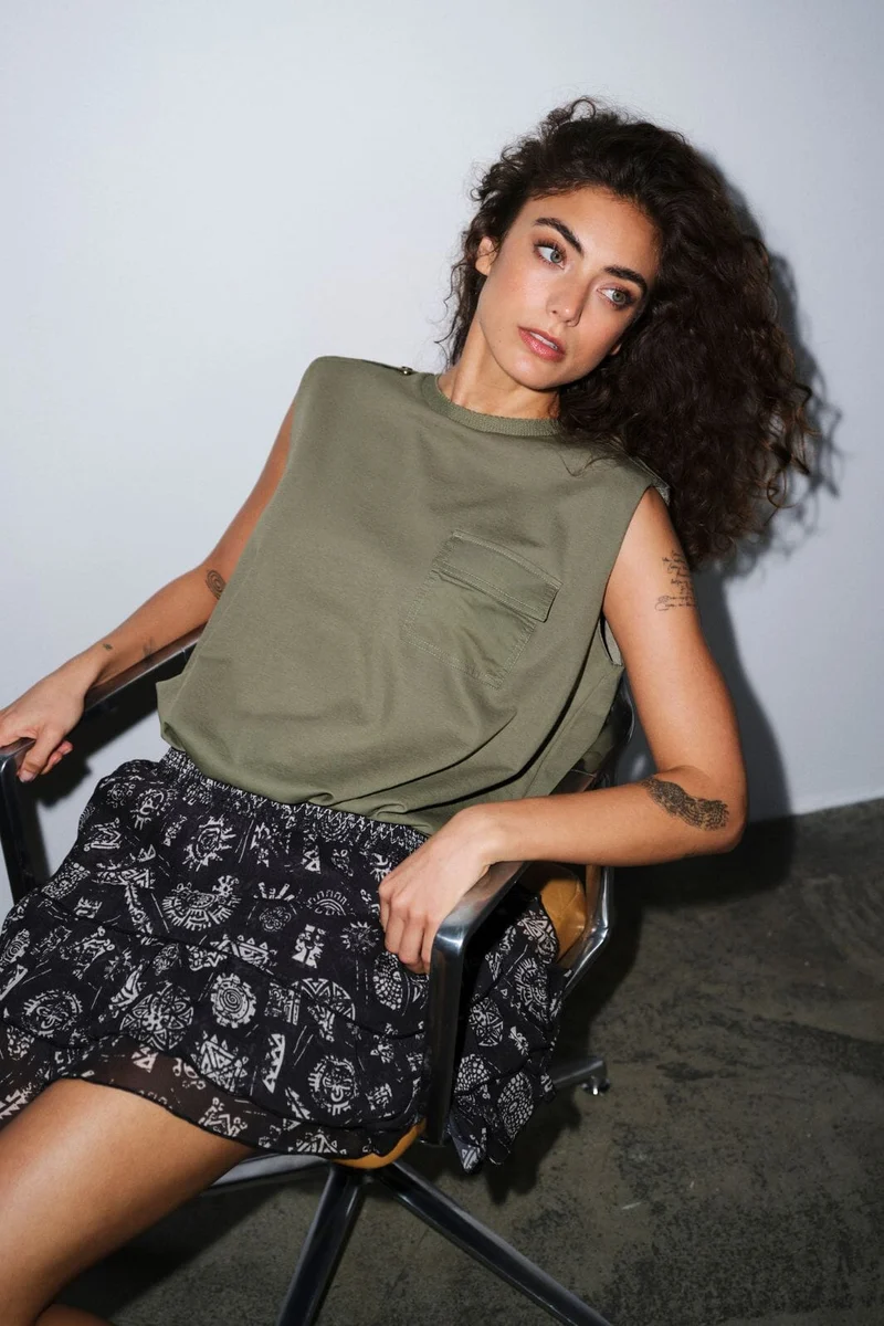 Gossia - Luanago Tee G3032 - Dusty Green