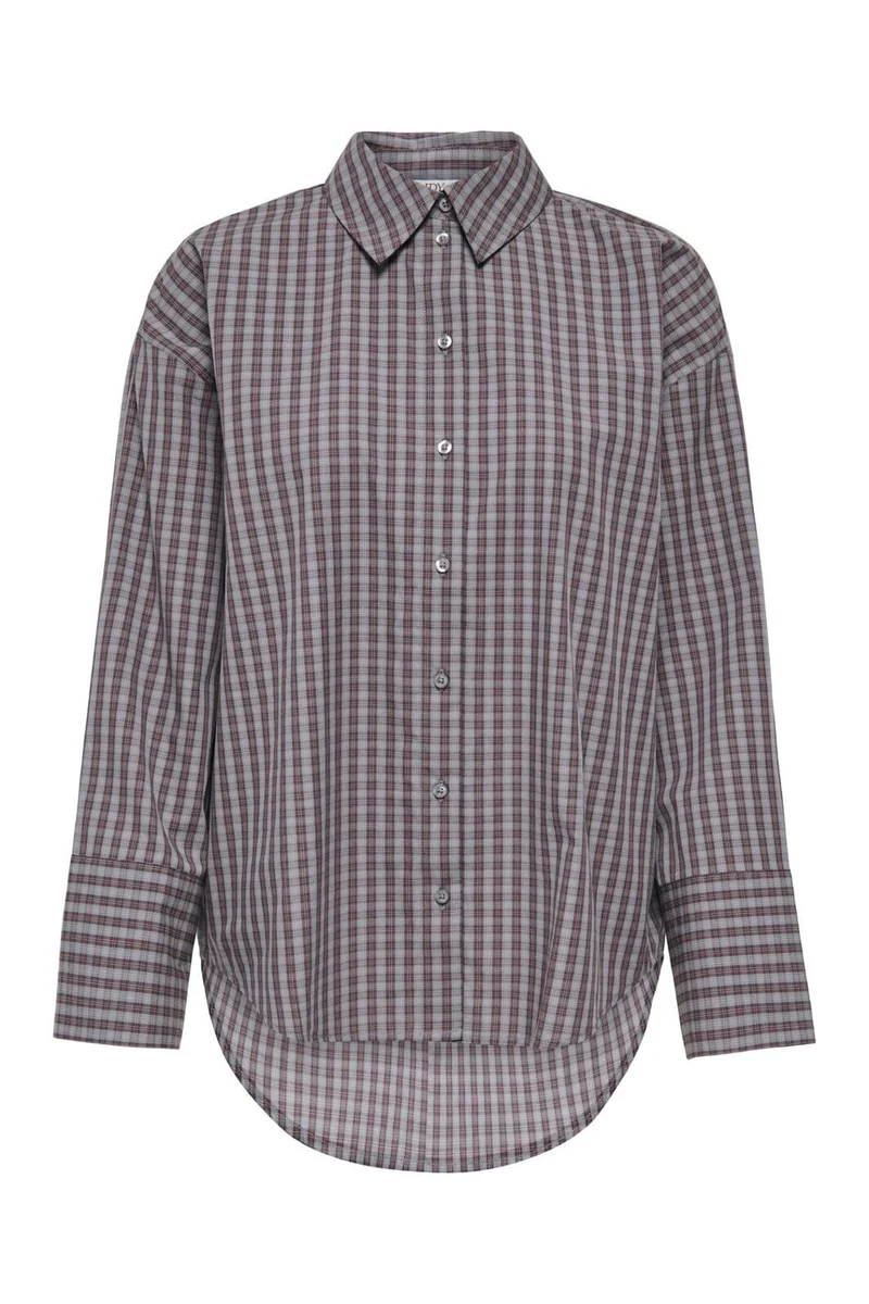 JDY - Jdyserena L/S Shirt - 5115071 Dark Grey Melange Bison