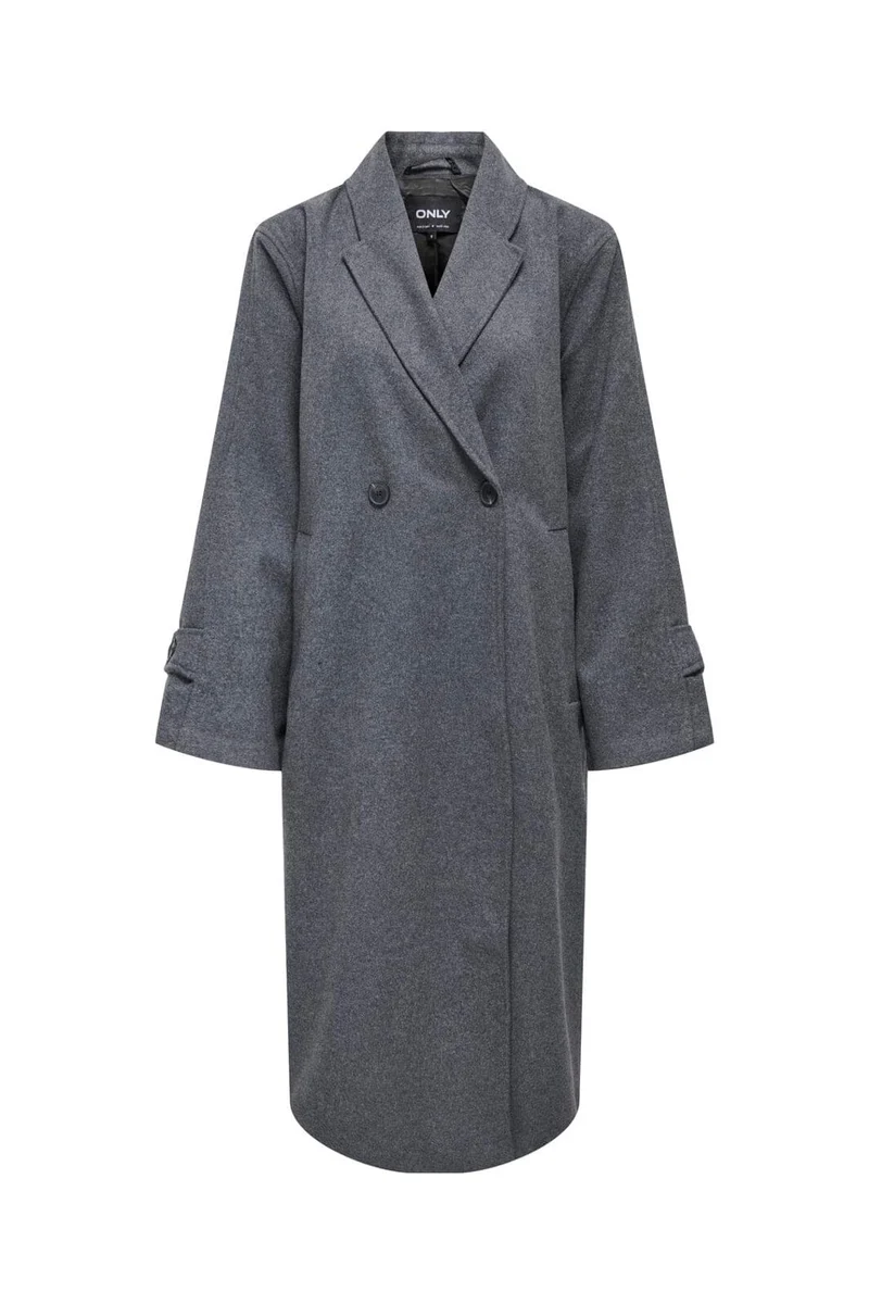 Only - Onlmaisy Oversized Wool Coat - 4951405 Dark Grey Melange