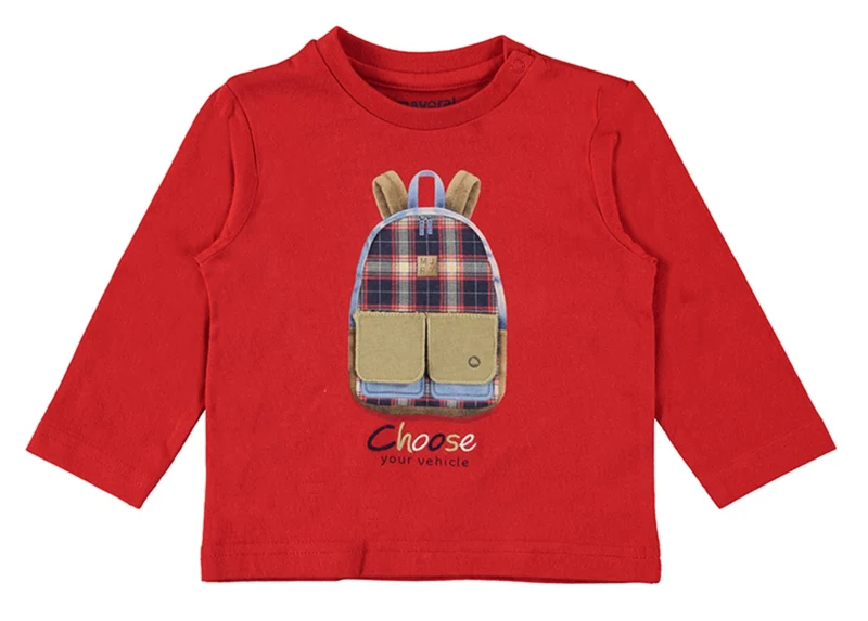 Mayoral Infant Toddler Boys Choose Your Vehicle Long Sleeved Cotton Tee Shirt