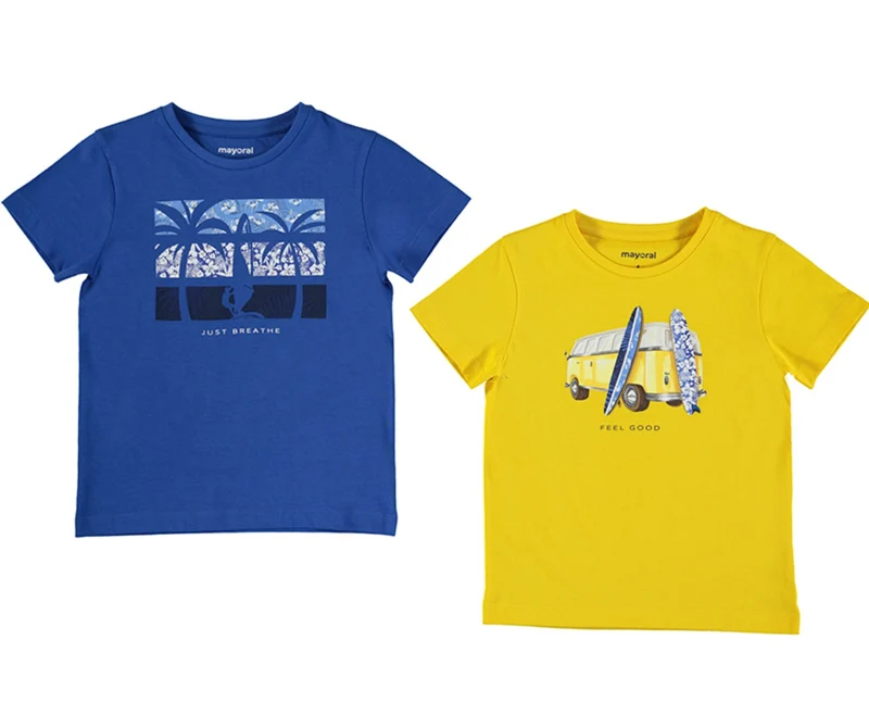 Mayoral Set of 2 pcs - Short Sleeve Feel Good Surfing Tees