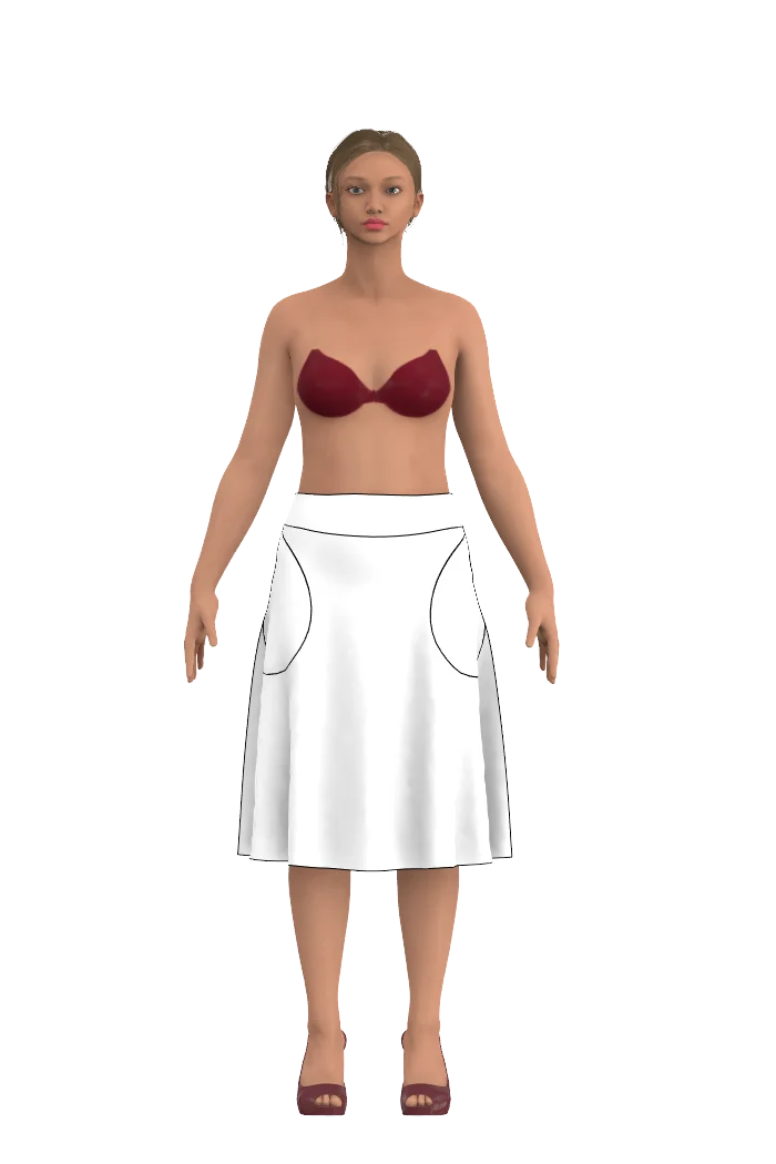 Kjolen Fiona - White