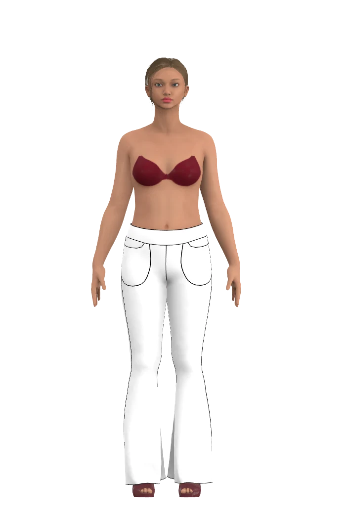 Ester Bootcut - White