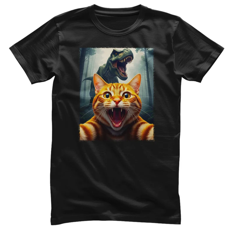 Cat Panic Dino Tee