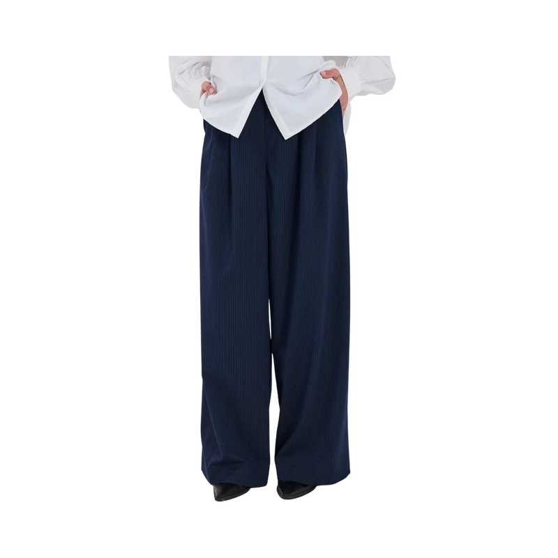 Willow Pants - Navy pinstripe