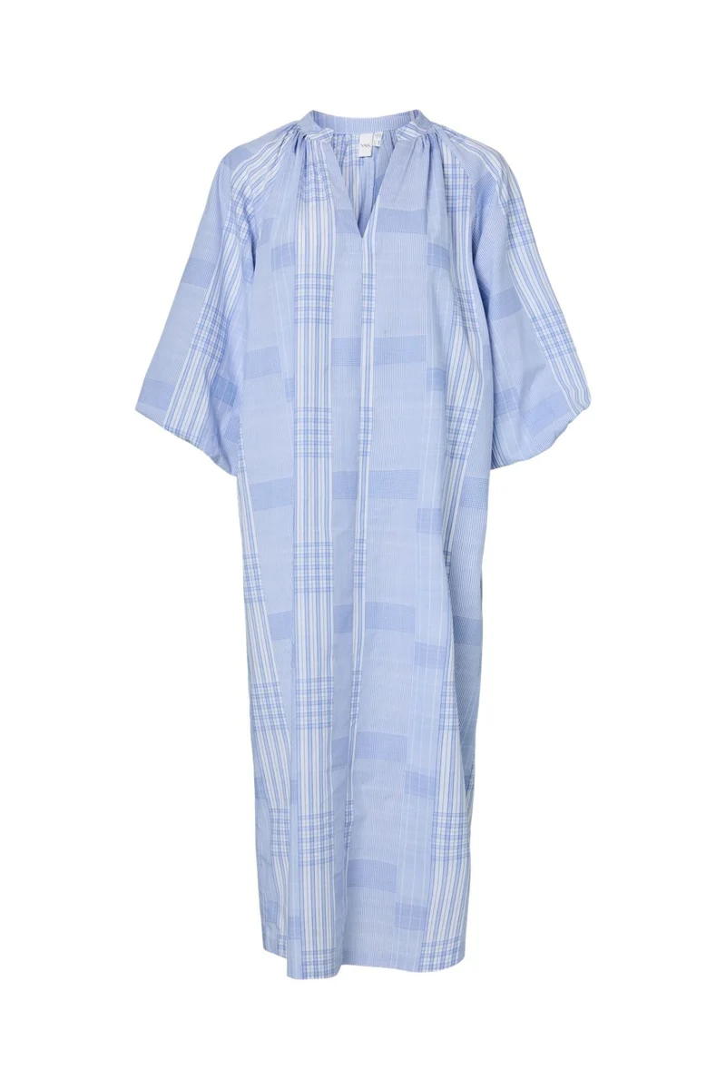 YAS - Yasmartine 3/4 Long Dress - 4933731 Star White Martine Checks