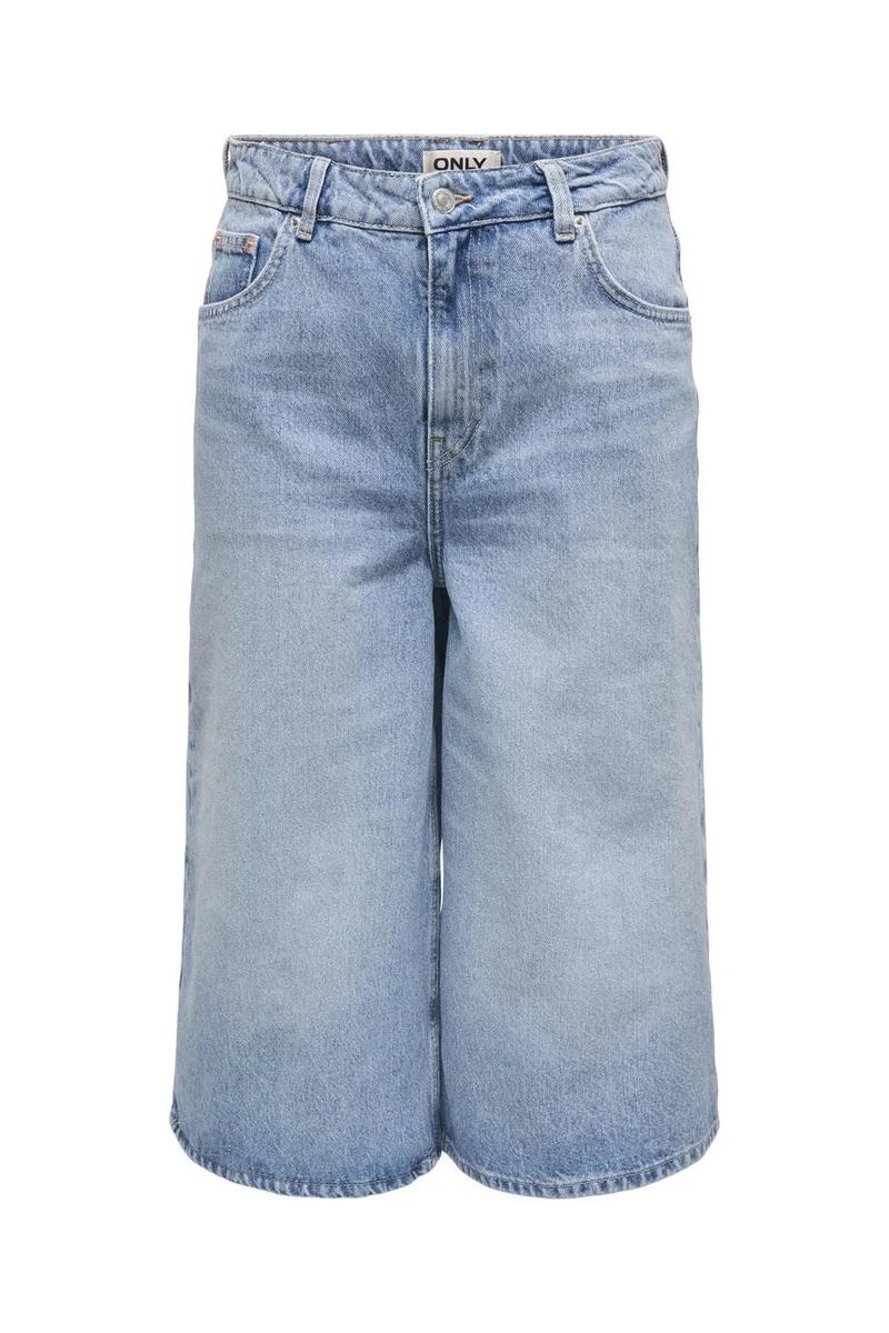 Only - Onlhope Wide Long Shorts 15344292 - 4720521 - Light Blue Denim