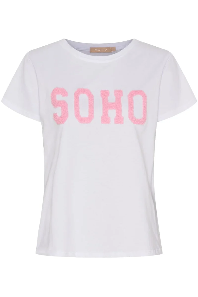Marta Du Chateau - Mdcherdis Tee 84275 - White/Baby