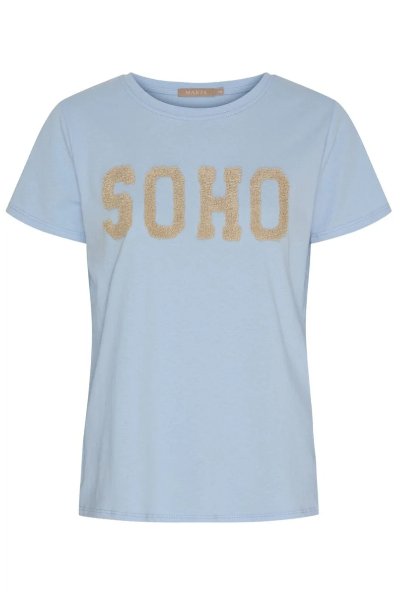Marta Du Chateau - Mdcherdis Tee 84275 - Celeste Light/Beige
