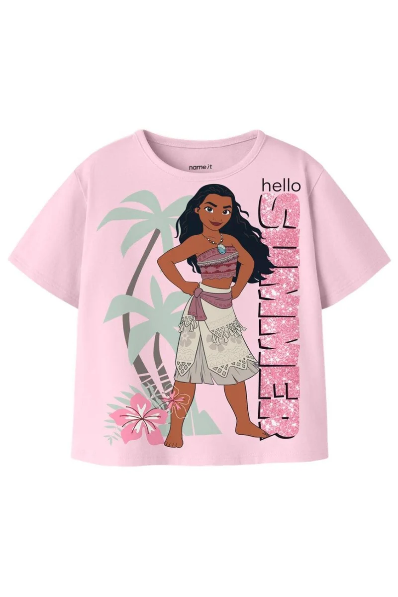 Name It - Nmfmidi Moana Ss Nreg Top Box Wdi - 4998573 Cradle Pink