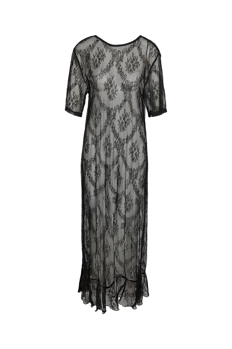 Noisy May - Nmlucia S/S Long Dress - 4980146 Black