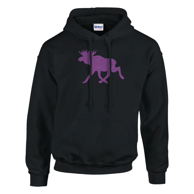 Hoodie - Purple Moose