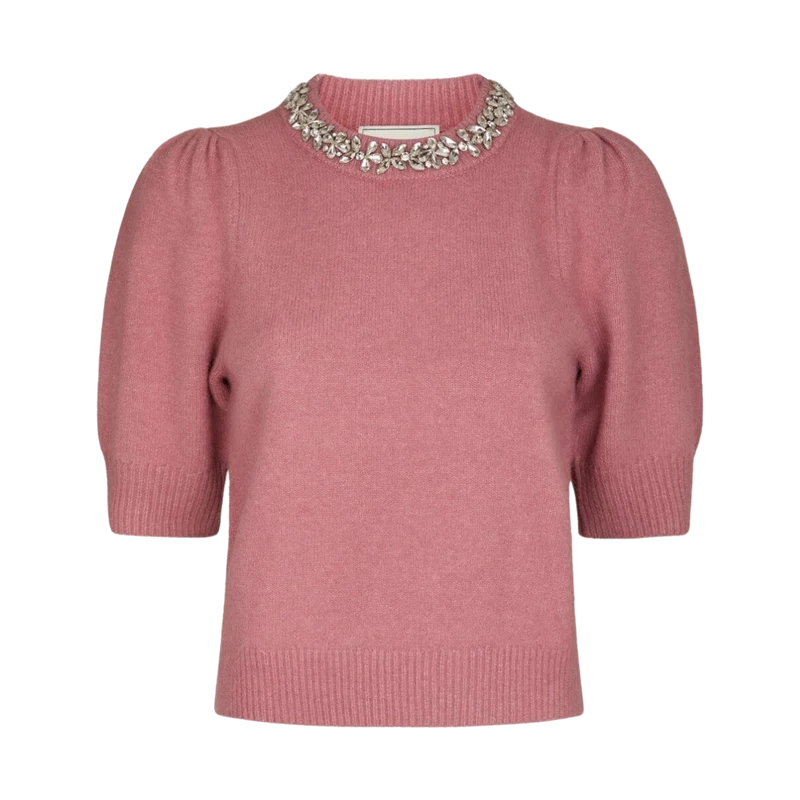 Maia Stone Knit blouse - 165 ROSE