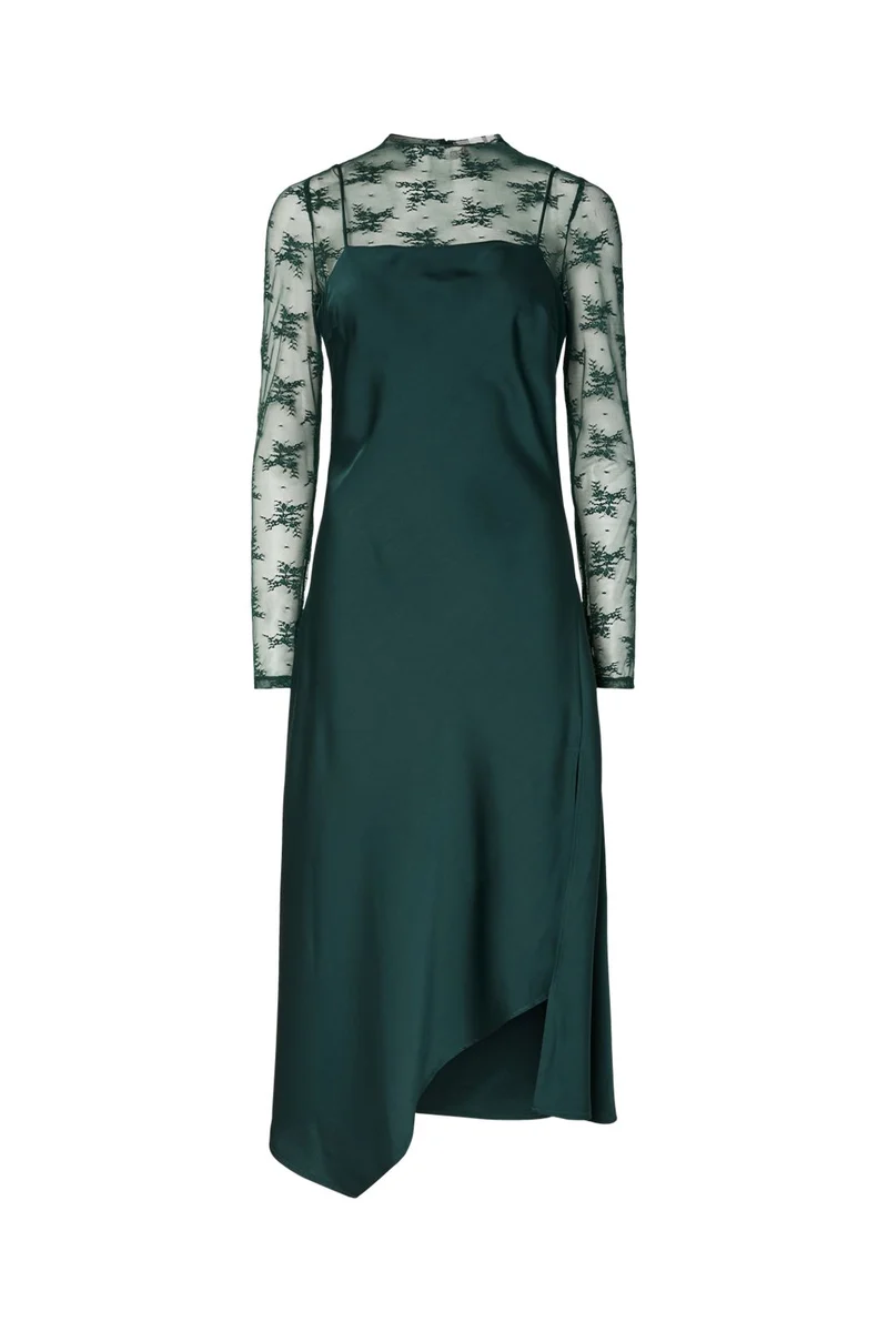 YAS - Yasmeels Lace Midi Dress Celeb - 4881732 Ponderosa Pine