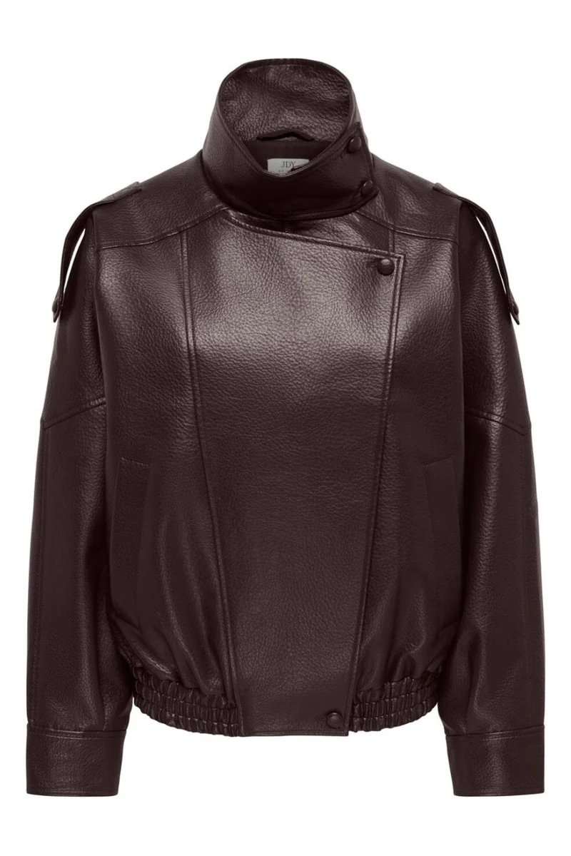 JDY - Jdyraye Pu Oversized Bomber Jacket - 5131697 Chocolate Torte