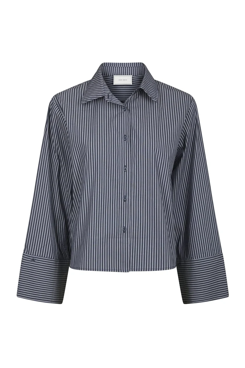Neo Noir - Jaylin Stripe Shirt 170845 - 702 - Dark Navy