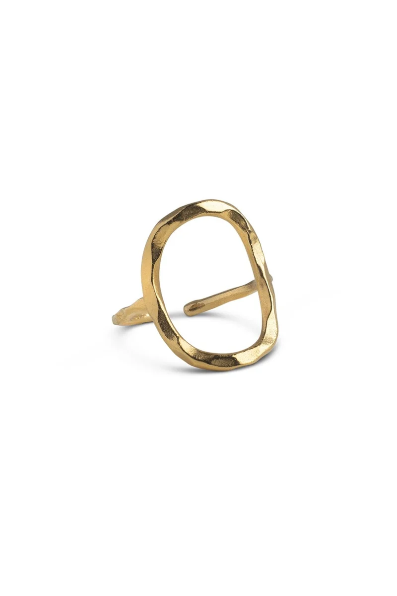 Enamel Copenhagen - Ring, Organic Arena R108gb - Gold Plated