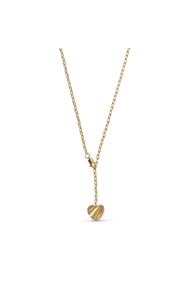 Enamel Copenhagen - Necklace, Wave Heart N156gb - Gold Plated