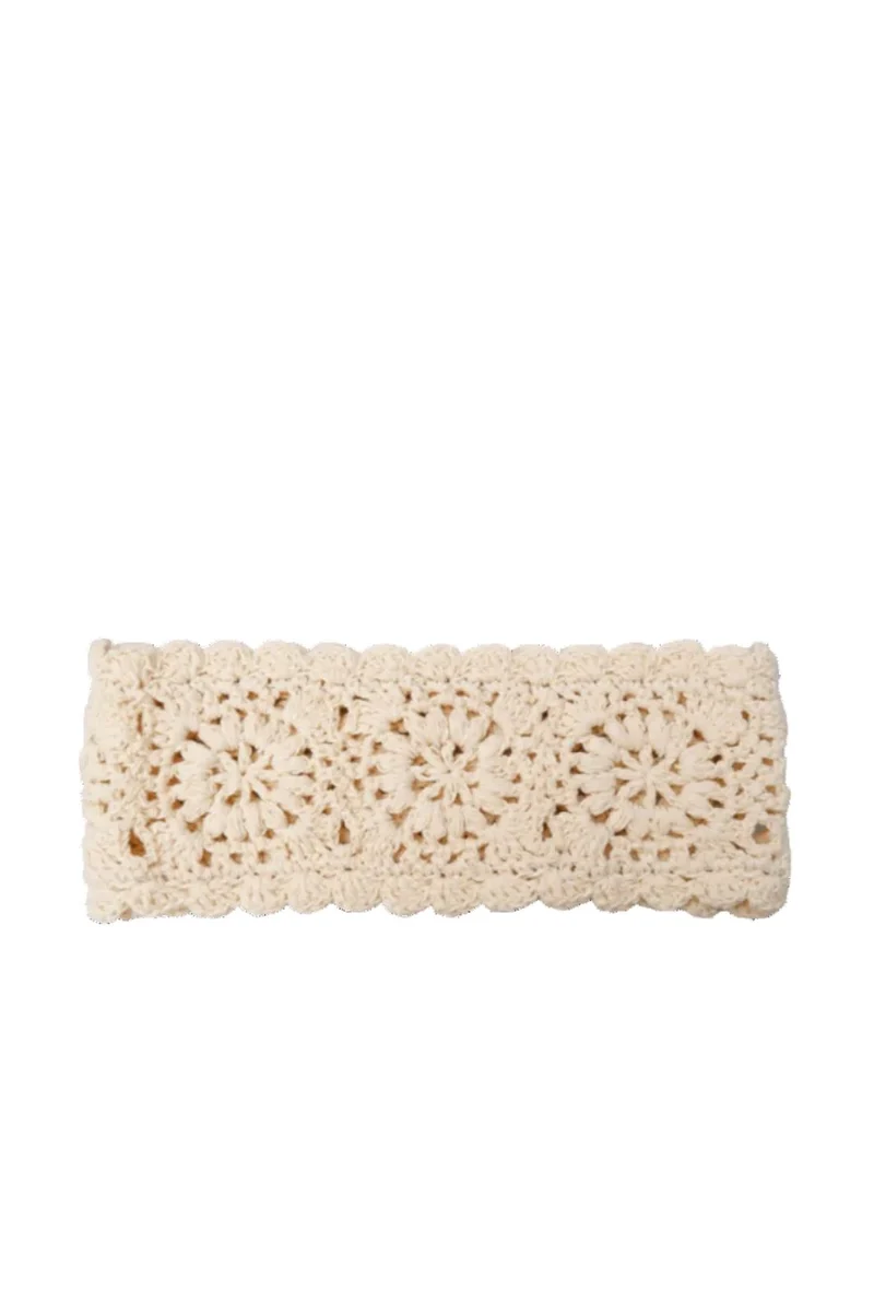 Black Colour - Bcdarla Chrochet Headband 2353 - Natural