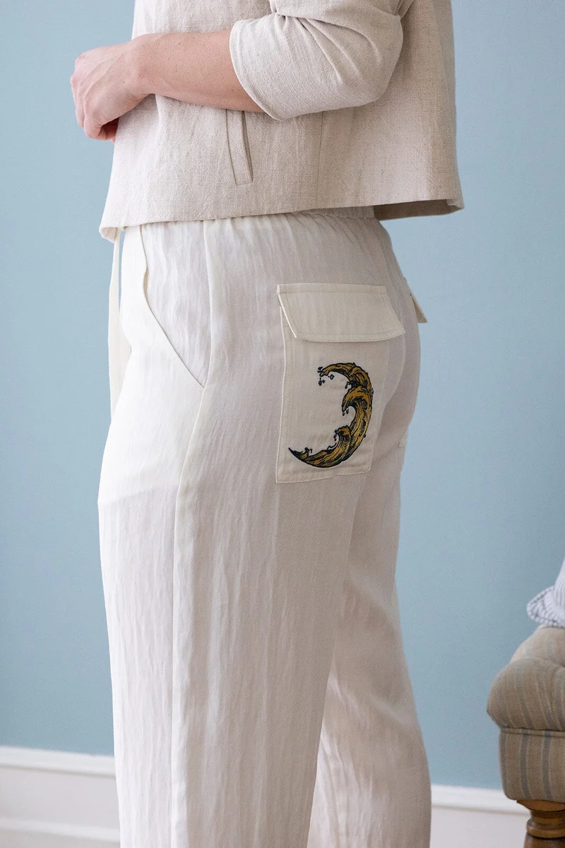 Molly&My x Melanie Due - Inga D Pants New 169236 - 122 - Creme