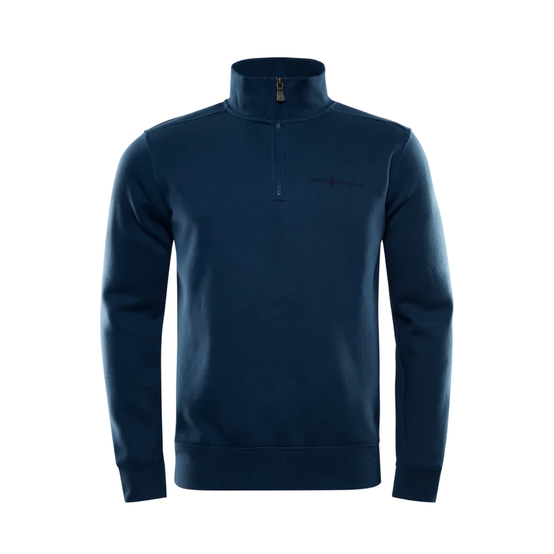 Bowman Logo T-Neck - Neptune Blue