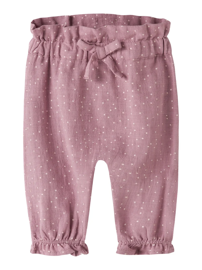 Lalou baby byxor prickigt med rosett