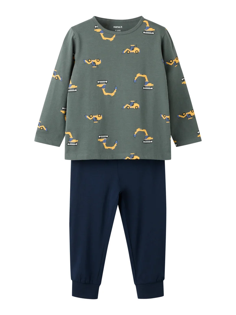 Pyjamasset Med Grävmaskiner