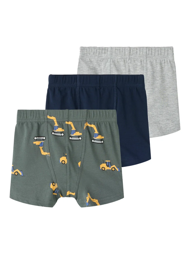 3-Pack Boxerkalsonger Med Grävmaskiner