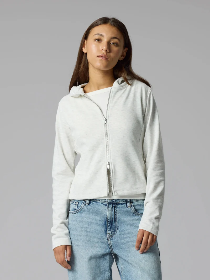 Lunic Kort Hoodiekofta