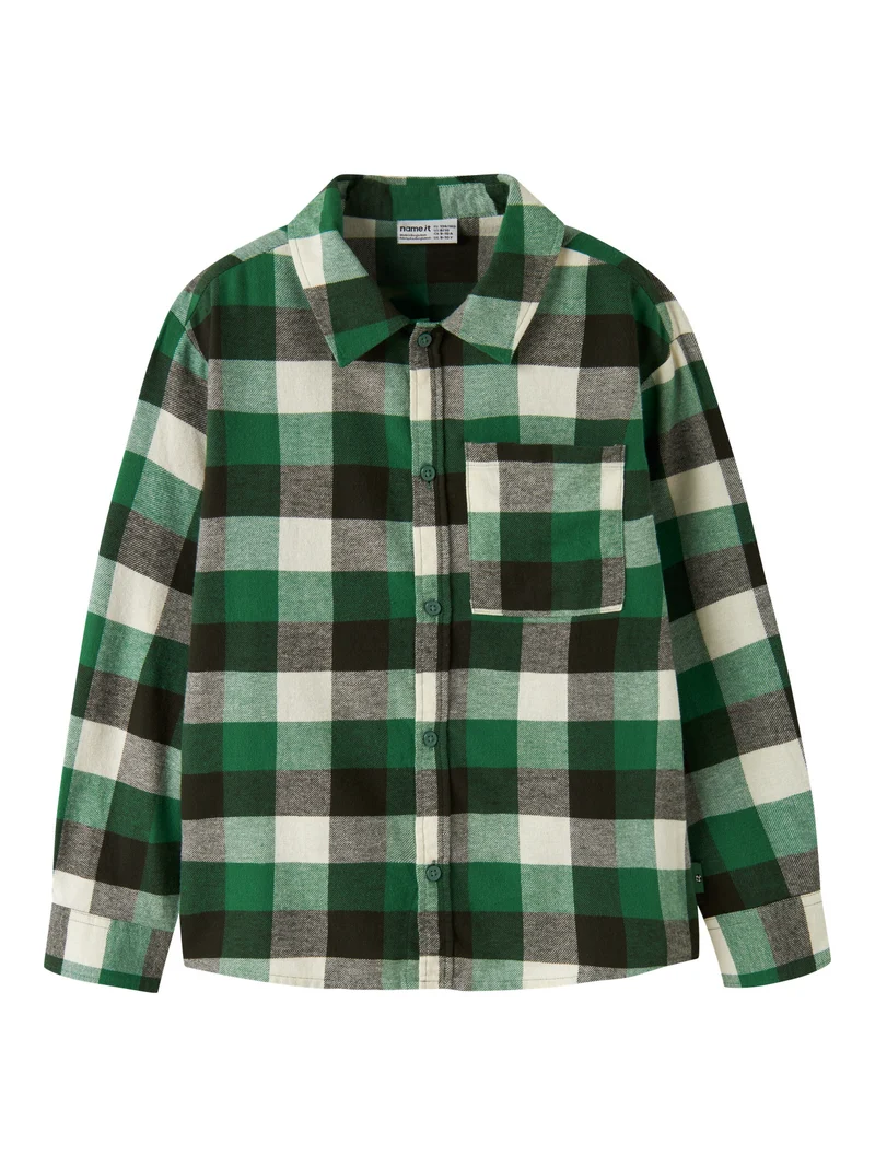 Levin Overshirt Rutig Flanellskjorta Ekologisk Bomull